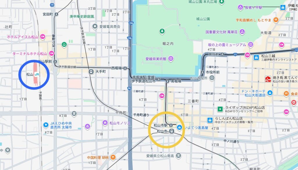 もう迷わない!松山駅と松山市駅の違いを徹底解説 2 松山市