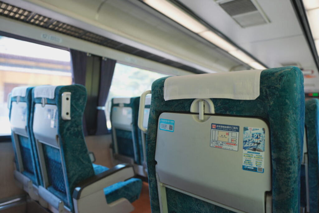 自由席の混雑状況と指定席