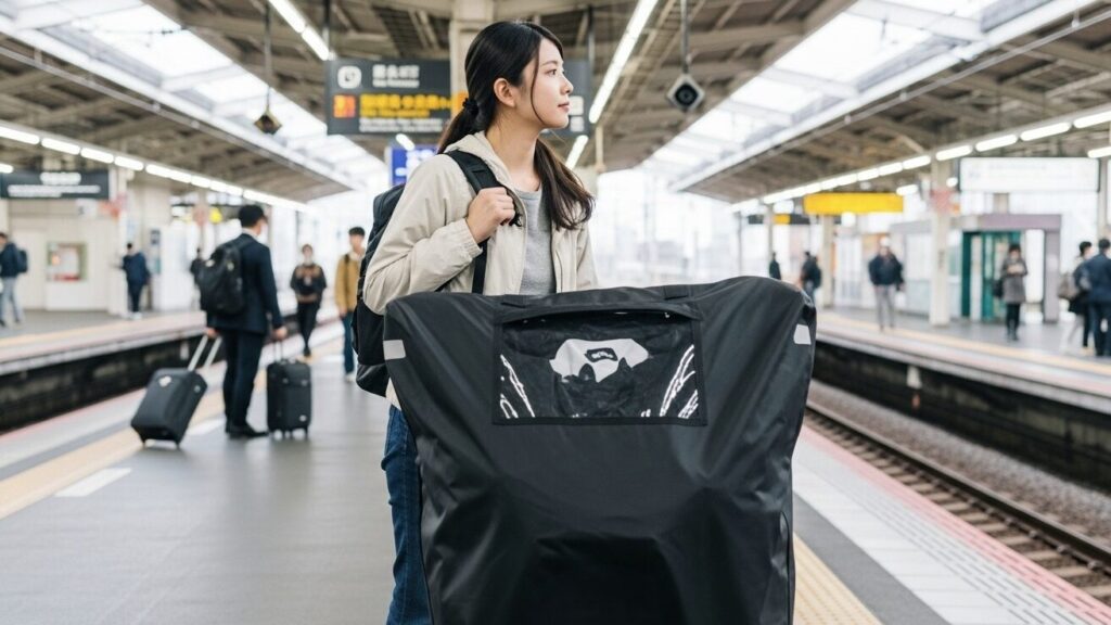 最重要な輪行袋の置き場所