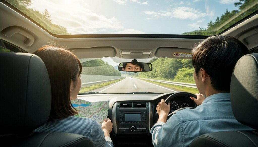 車での所要時間と高速料金