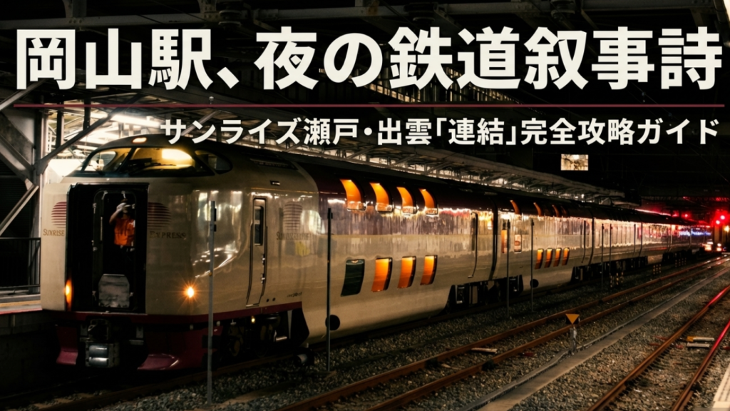 サンライズ瀬戸の連結が見れる？岡山駅での時刻と撮影場所ガイド