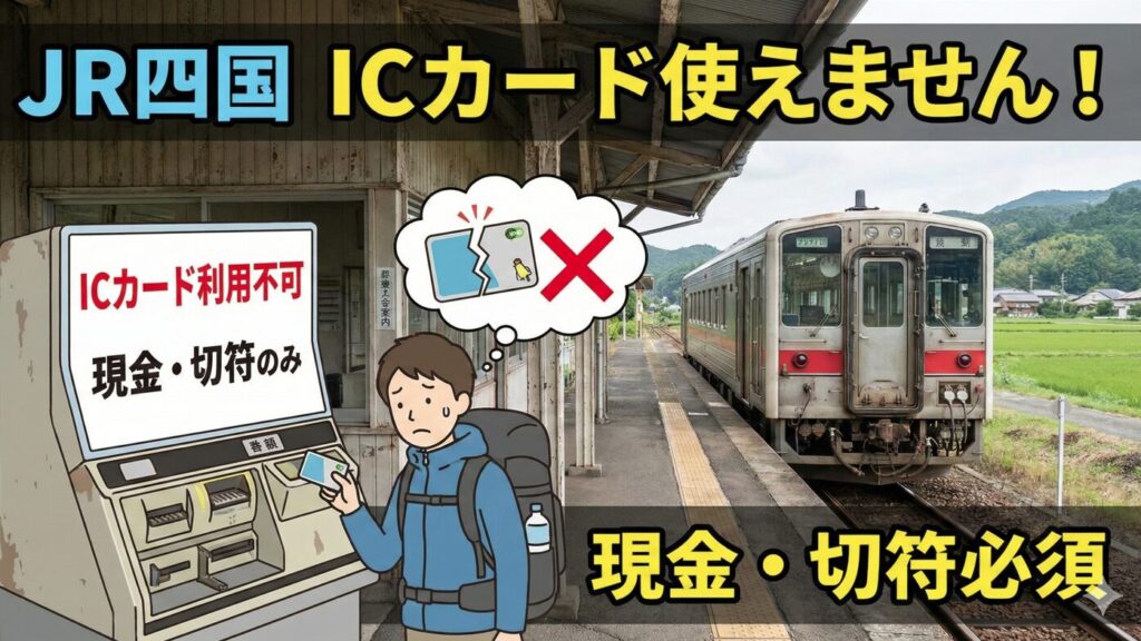 JR四国でICOCAエリア外へ乗り越した場合の精算方法