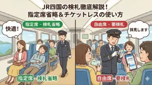 JR四国の検札について徹底解説！指定席省略＆チケットレスの使い方