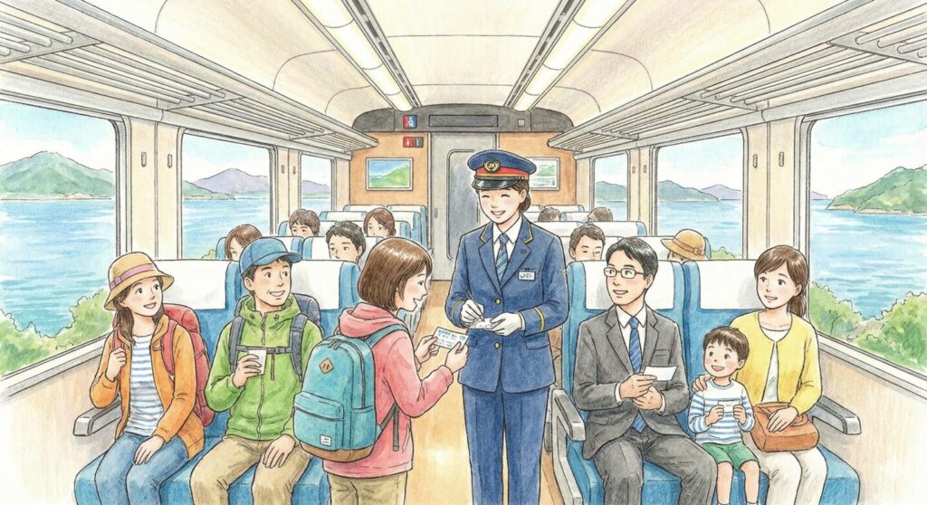 特急列車でJR四国の検札はいつ来る？