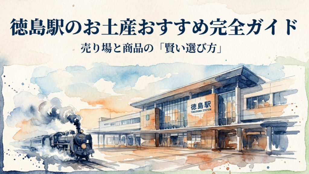 徳島駅のお土産おすすめ完全ガイド！売り場や日持ちも徹底解説