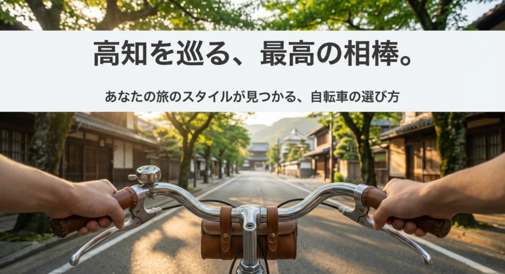 高知駅の自転車レンタル比較！安い店や観光ルート・料金を解説
