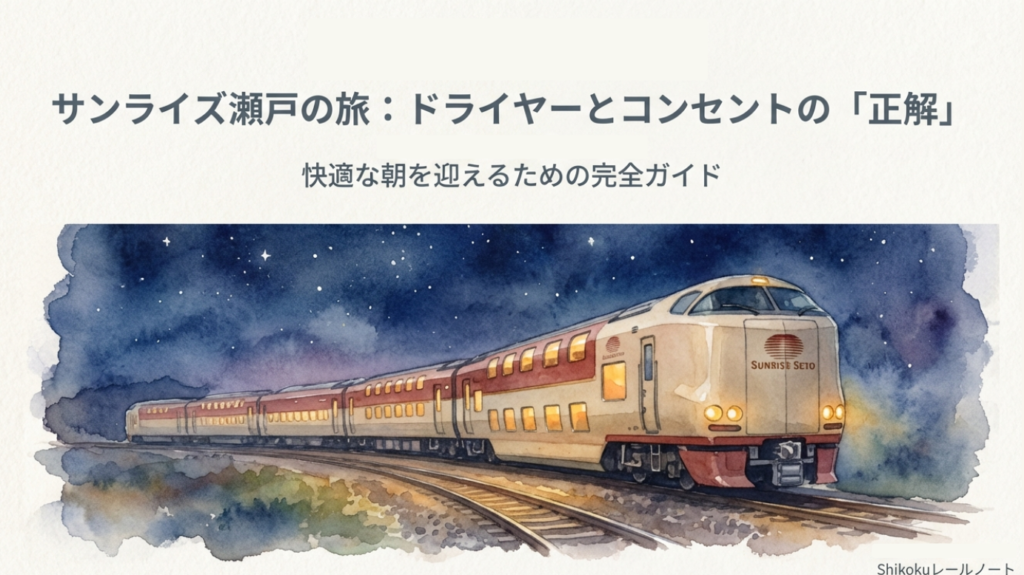 サンライズ瀬戸の旅：ドライヤーとコンセントの正解・快適な朝を迎えるための完全ガイド