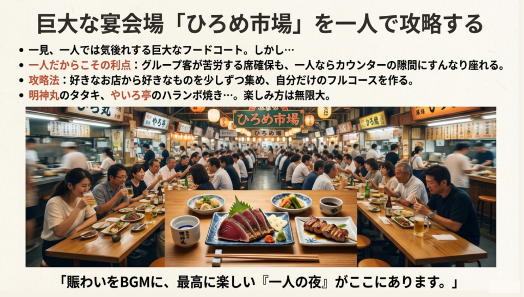 09高知 ひろめ市場 一人飲み攻略