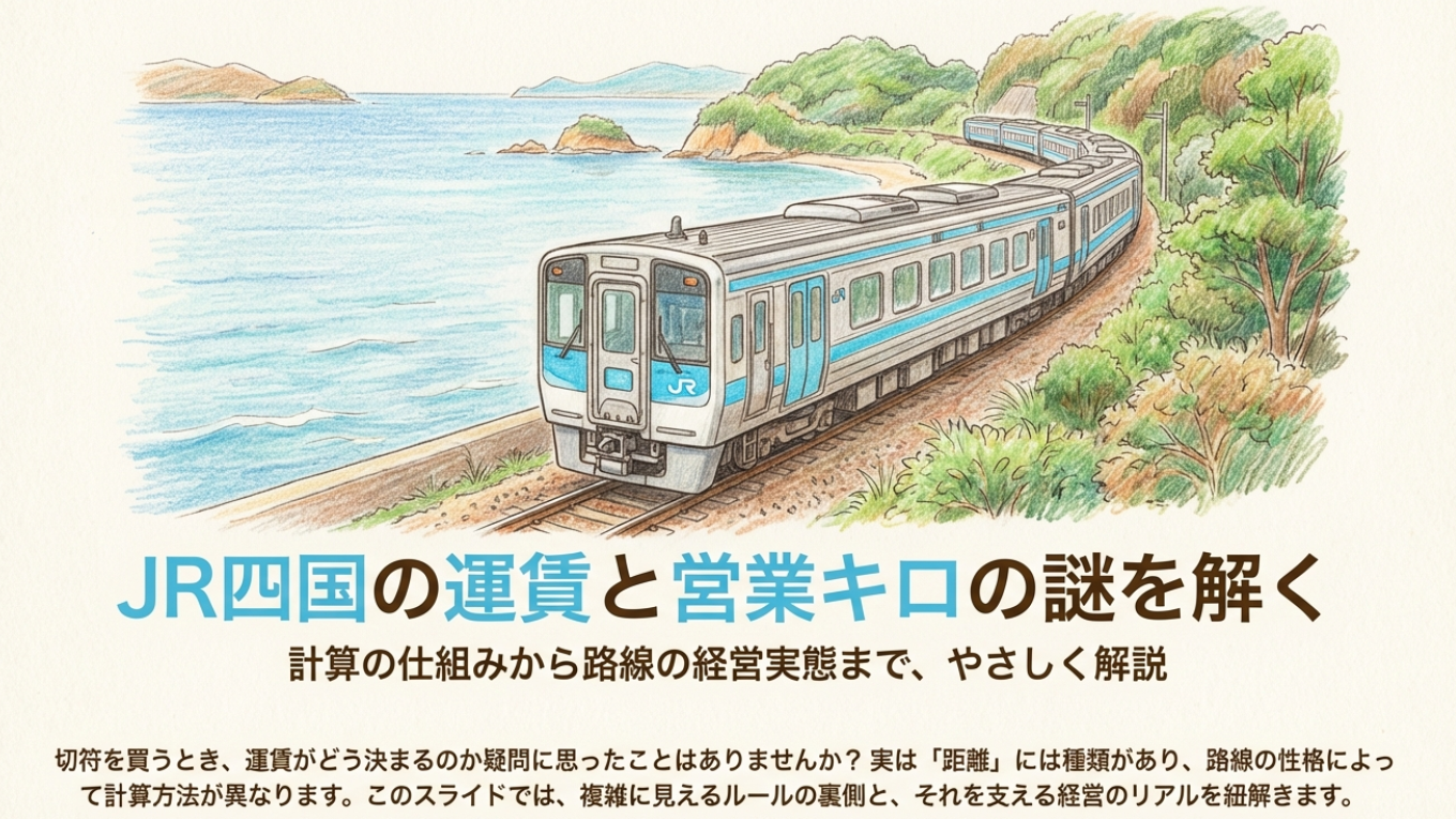 JR四国の営業キロと運賃の謎！計算方法や黒字路線を徹底解説