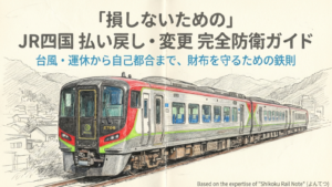 JR四国の払い戻し手数料を完全解説！台風や遅延時の対応も網羅