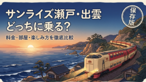 サンライズ瀬戸と出雲はどっち？料金や部屋の違いを徹底比較