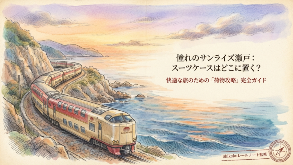 サンライズ瀬戸のスーツケース置き場徹底解説！個室別の収納と対策
