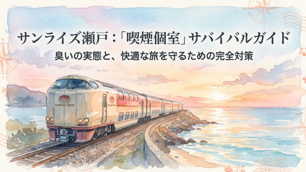【徹底解説】サンライズ瀬戸の喫煙室は臭い？対策と実態レポート