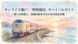 【徹底解説】サンライズ瀬戸の喫煙室は臭い？対策と実態レポート
