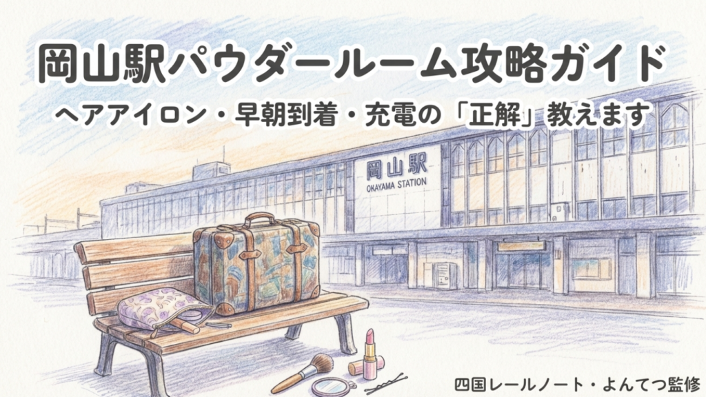 岡山駅のパウダールーム比較！ヘアアイロンや早朝の正解はこれ