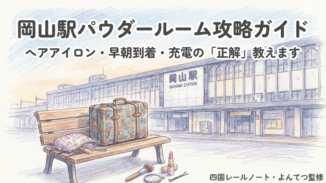 岡山駅のパウダールーム比較！ヘアアイロンや早朝の正解はこれ