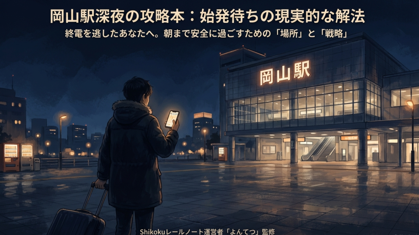 岡山駅周辺で24時間営業のファミレスを探す厳しい現実と賢い代替案