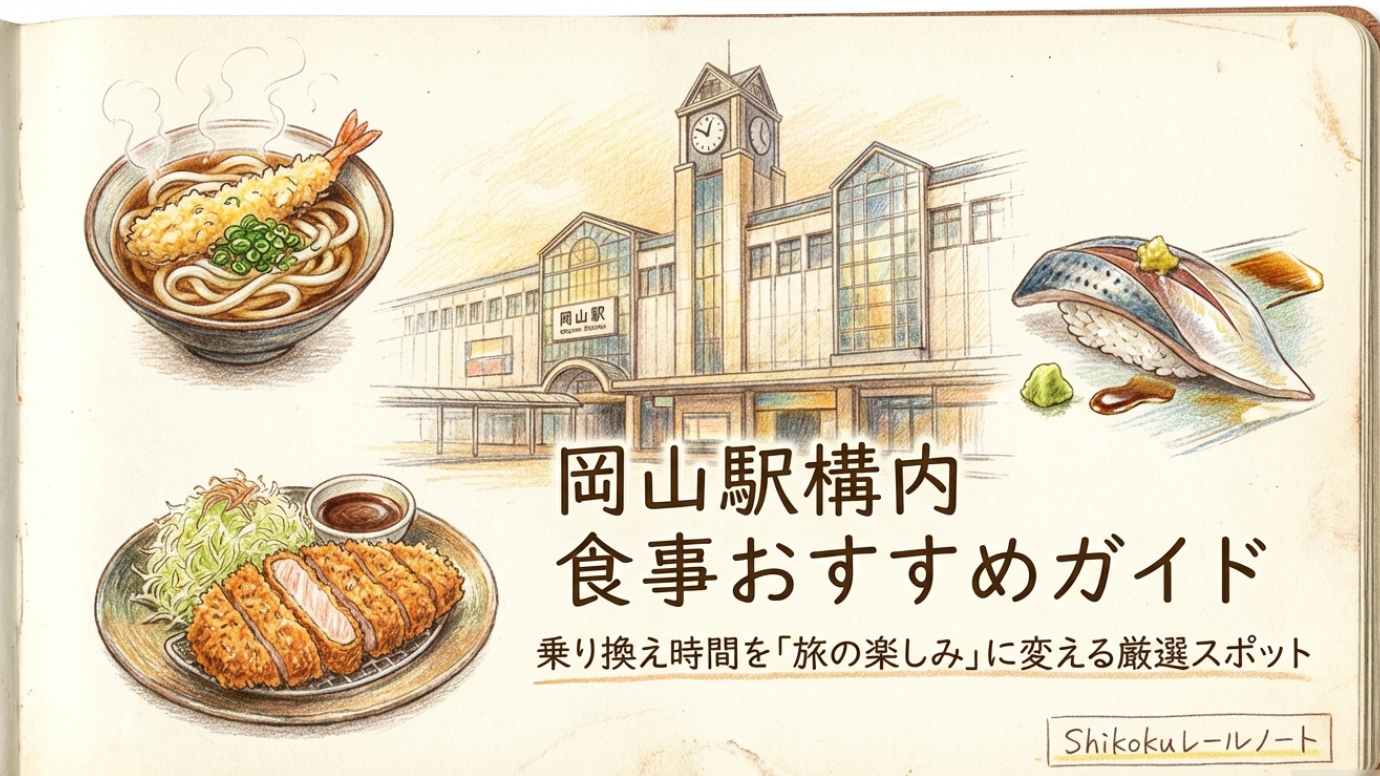 岡山駅構内の食事おすすめガイド！ランチや安い店・名物グルメも
