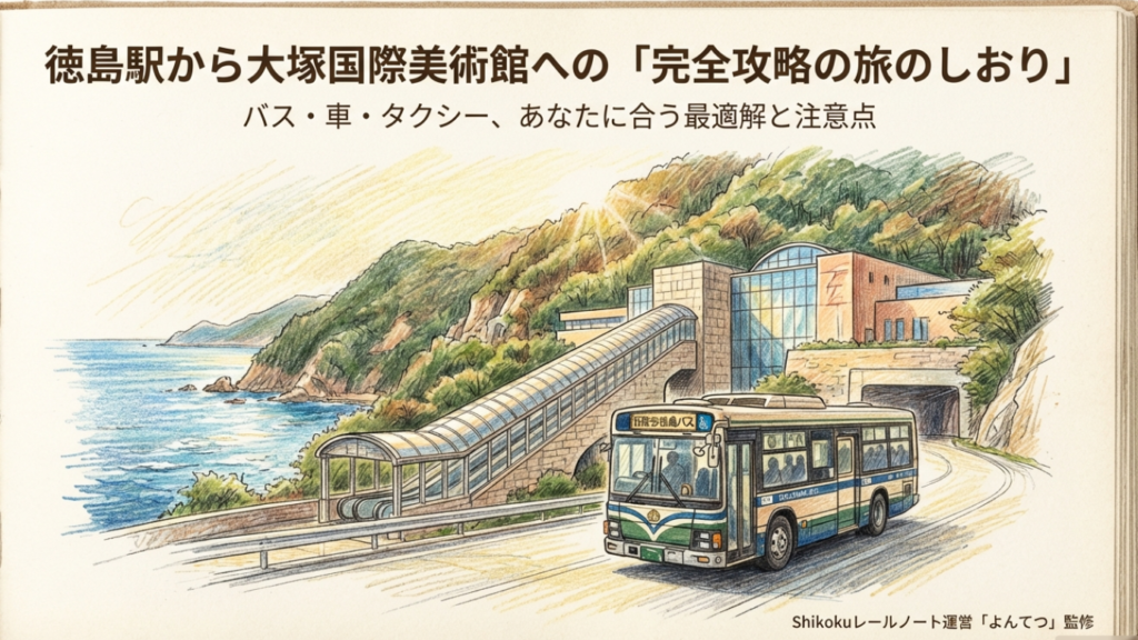 徳島駅から大塚国際美術館まで完全攻略！バス・車・電車の最適解