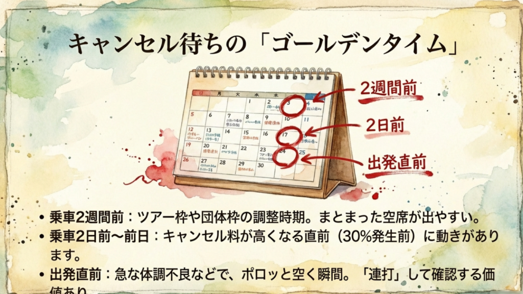【徹底解説】サンライズ瀬戸の喫煙室は臭い?対策と実態レポート 5 サンライズ瀬戸のキャンセル待ちが出やすい時期(2週間前、2日前、出発直前)