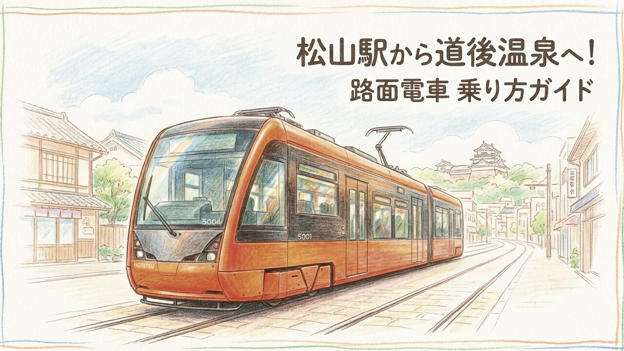 松山駅から道後温泉へ路面電車でGO！乗り方・運賃を徹底解説