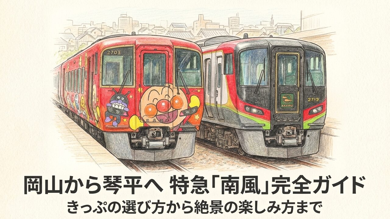 岡山駅から琴平駅の特急南風を徹底解説