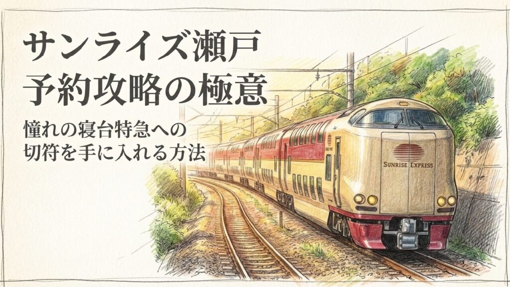 サンライズ瀬戸のチケットが取れない原因と個室確保の攻略ポイント