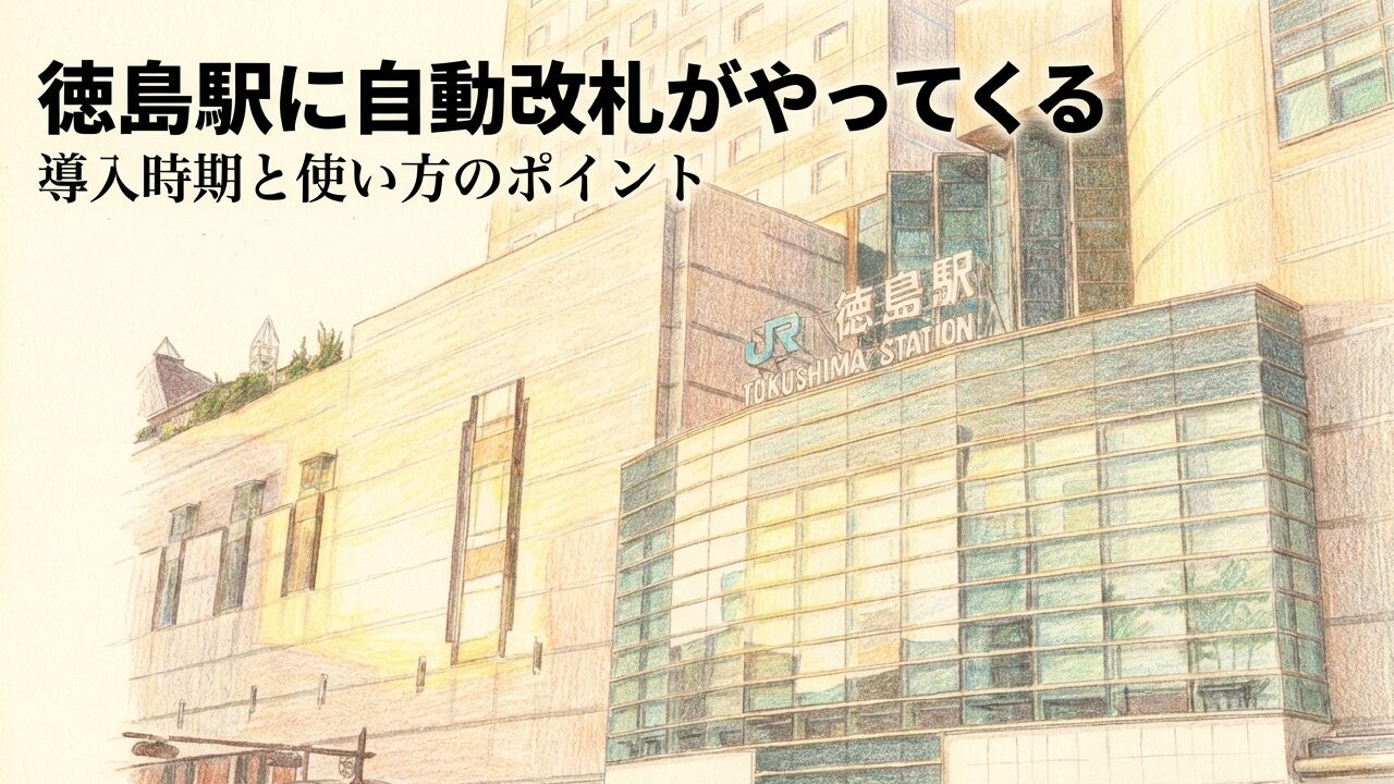 徳島駅の自動改札導入はいつ？IC対応も解説