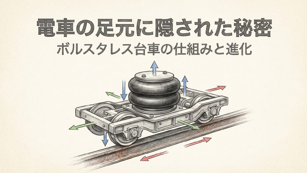 ボルスタレス台車の構造と軽量化を実現する設計