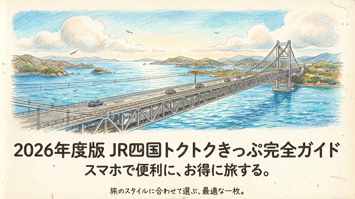 【2026年度】JR四国の「トクトクきっぷ」について解説