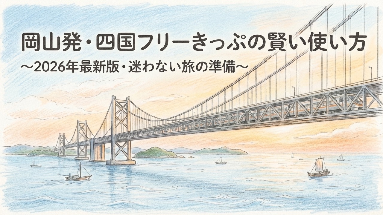 四国フリーきっぷを岡山駅から賢く使う！購入方法と精算のコツ