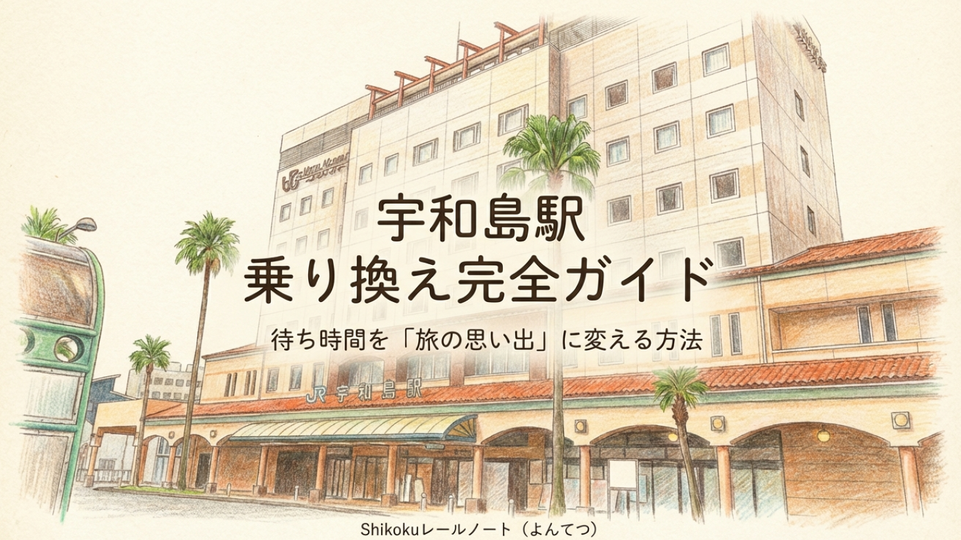 宇和島駅の乗り換え完全ガイド！待ち時間と暇つぶし情報