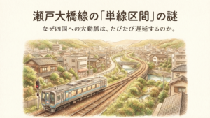 マリンライナーの遅延は瀬戸大橋線の単線区間が原因？複線化の課題