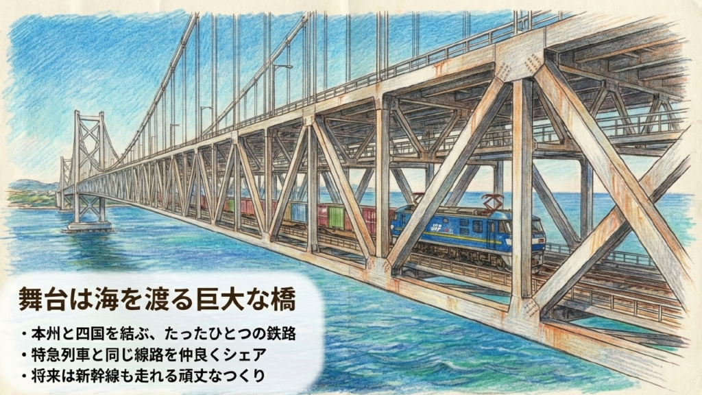 瀬戸大橋線の貨物列車完全ガイド！桃太郎の実力と四国物流の要衝