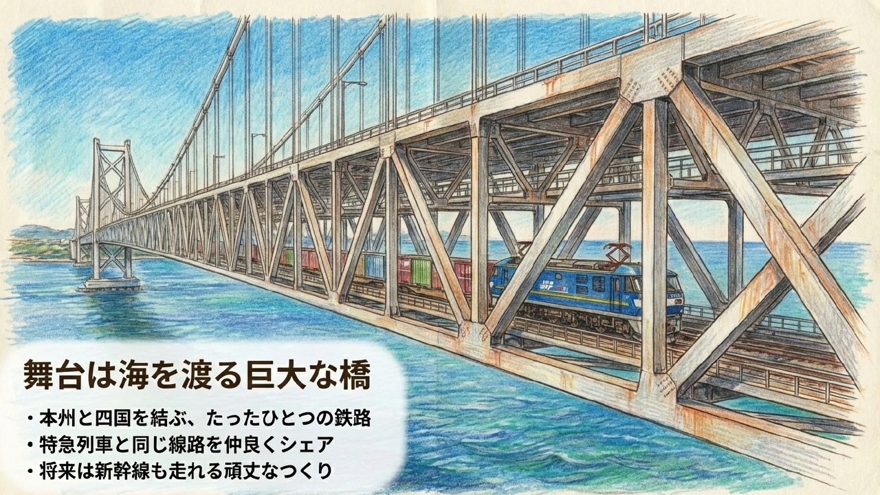 瀬戸大橋線の貨物列車完全ガイド！桃太郎の実力と四国物流の要衝