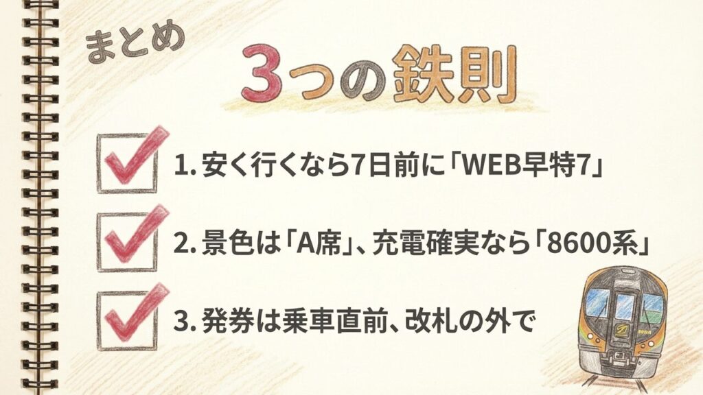 しおかぜ予約ガイドまとめ 松山〜岡山特急しおかぜ予約の3つの鉄則まとめ