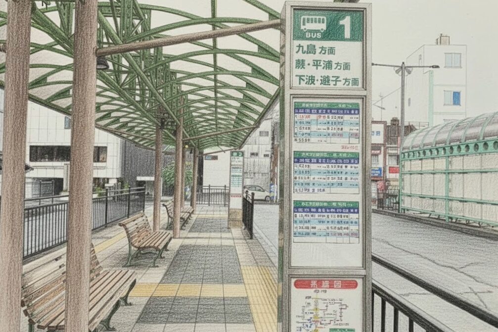 駅とバスセンター間の移動ルートの比較