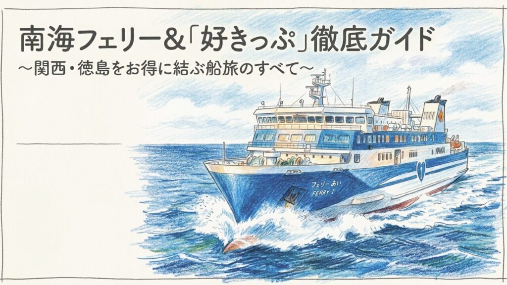 好きっぷで南海フェリーをお得に！料金・買い方と乗り換えガイド