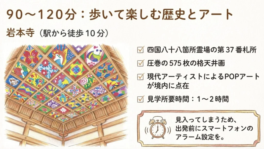 岩本寺の圧巻の格天井画