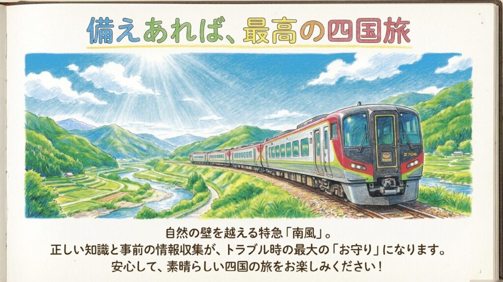 豊かな自然の中を走る特急南風2700系車両