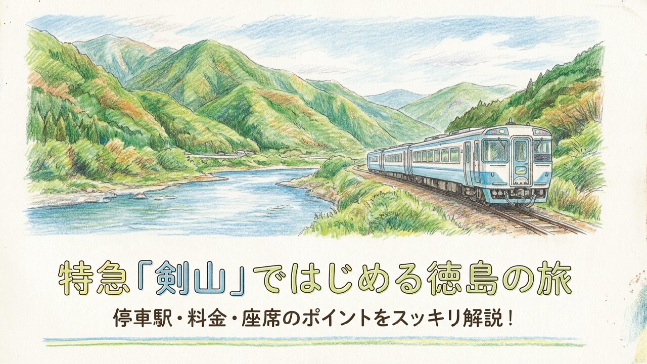 特急剣山完全ガイド｜徳島・阿波池田の料金・座席・停車駅を解説