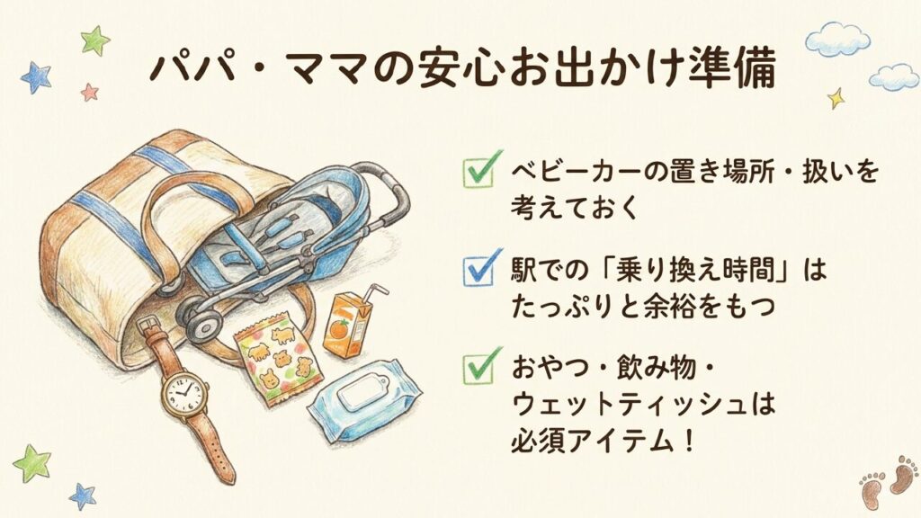 子連れでアンパンマン列車に乗る際の事前準備と持ち物