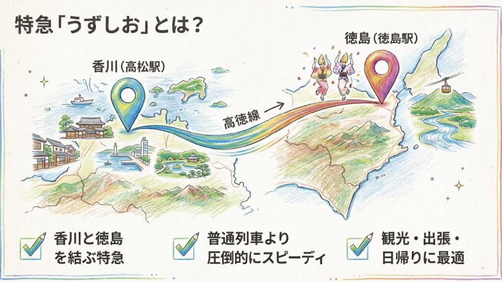 香川と徳島を結ぶ特急うずしおの概要
