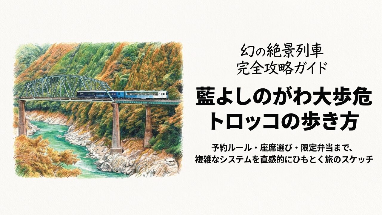 藍よしのがわ大歩危トロッコ完全攻略！予約から座席・弁当まで