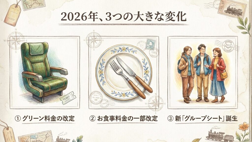 2026年伊予灘ものがたりの3つの大きな変化