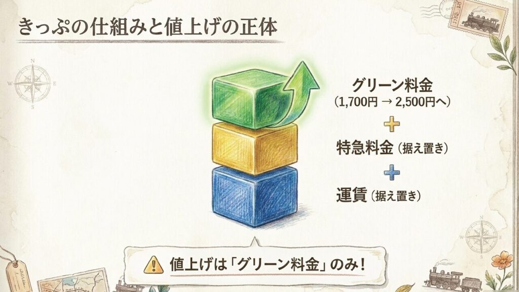 伊予灘ものがたりのきっぷの仕組みと値上げの正体