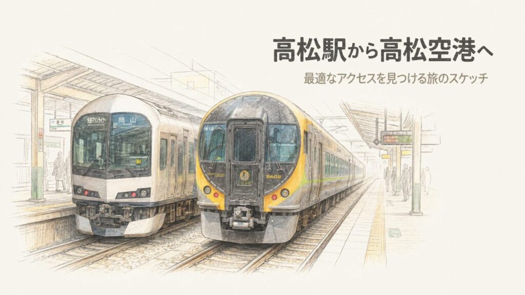 高松駅から高松空港のアクセス！料金や時間、乗り場を徹底解説