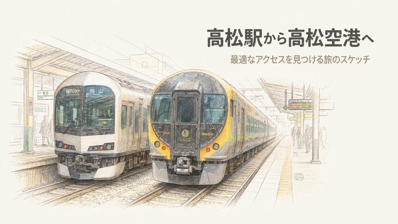 高松駅から高松空港のアクセス！料金や時間、乗り場を徹底解説