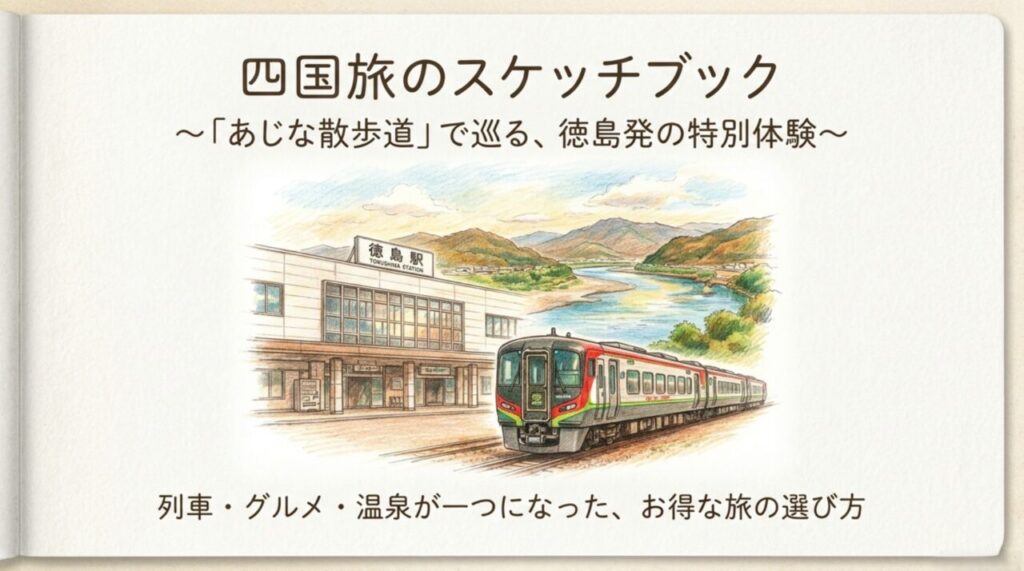 jr shikoku ajina sanpomichi tokushima guide 1