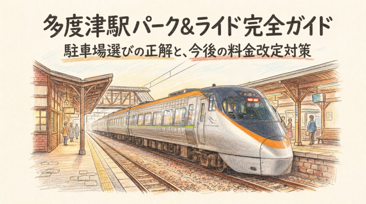 多度津駅のパークアンドライド完全攻略！安い駐車場と注意点